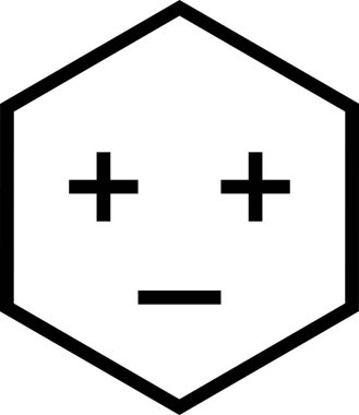 Maskot duygularının modern grafik çizimi sıkıldı