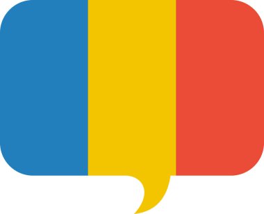 Çad vektör illüstrasyonunun bayrağı 