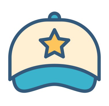 şık şapka vektör ilüstrasyonu 