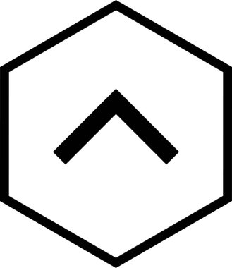 Beyaz arkaplanda izole edilmiş ok simgesi, vektör illüstrasyonu