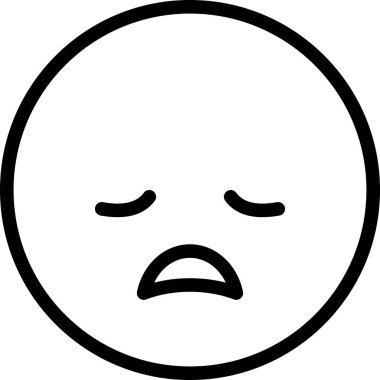 Yorgun avatar, duygu konsepti vektör çizimi