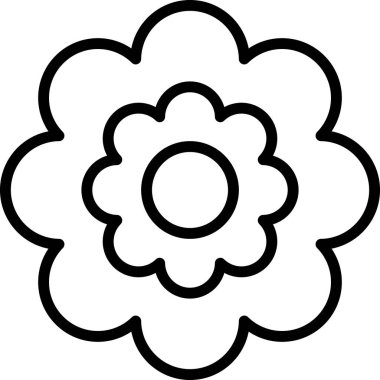 Çiçeğin vektör şablonu
