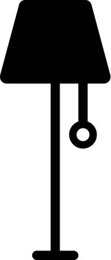 ayakta duran lamba düz simgesi, vektör illüstrasyonu