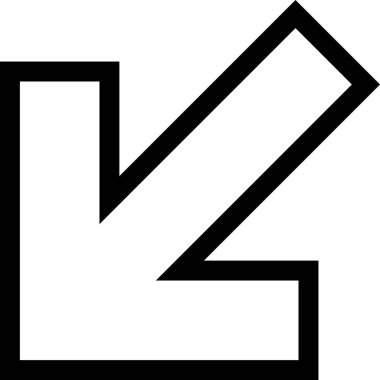 Beyaz arkaplanda izole edilmiş ok simgesi, vektör illüstrasyonu