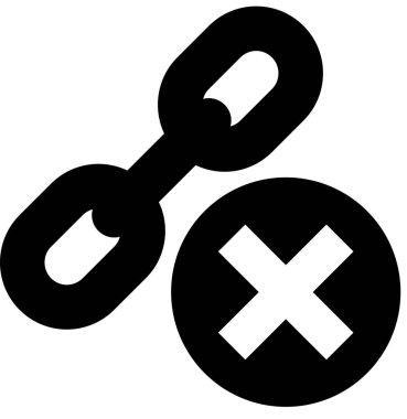 bağlantı oluşturma simgesi, asgari vektör çizimi