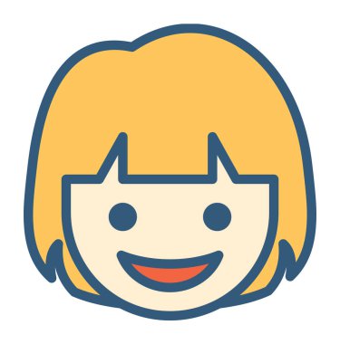 kahkaha duygu konsepti, vektör çizimi