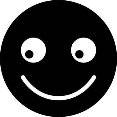 Yüz ifadesi duygu simgesi vektörü, gülen yüz avatarı 