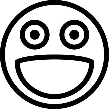 Maskot duygularının modern grafik çizimi Mutlu simge