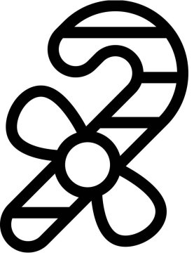 Uzay vektör resmini Noel şekeri simgesi ile kopyala