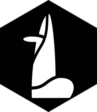 bina simgesi beyaz arkaplanda izole edildi, vektör illüstrasyonu