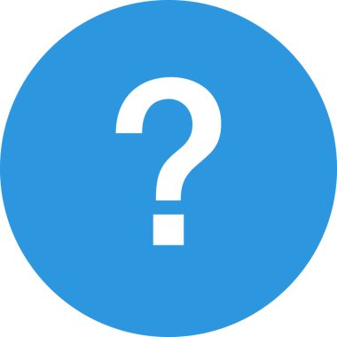 Soru hatalı simgesi, vektör illüstrasyonu