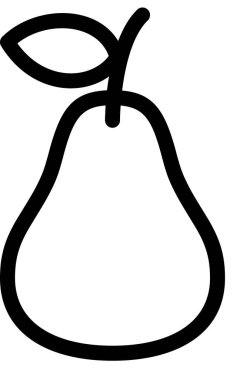 Armudun vektör şablon görüntüsü