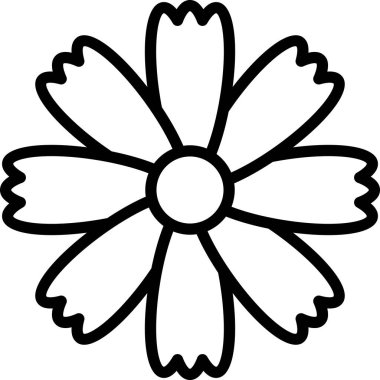 Papatya çiçeği süslemesinin vektör illüstrasyonu, çiçek çiçeği çiçeği sanatı