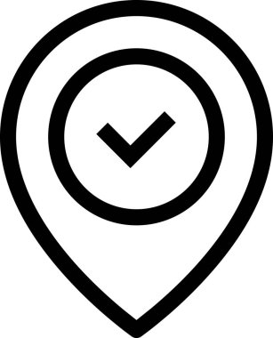 iğne imleci simgesi, vektör illüstrasyonu