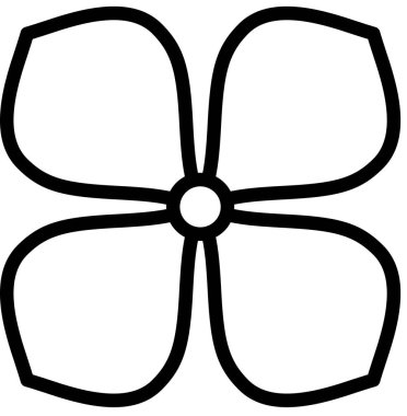 Çiçeğin vektör şablonu