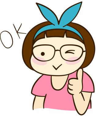 şirin yüz ifadesi simgesi vektör illüstrasyonu