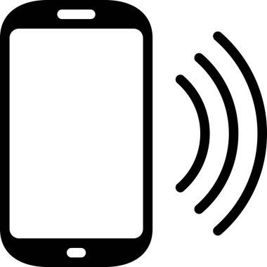 Akıllı telefon düz simgesi, vektör, illüstrasyon bağlanıyor