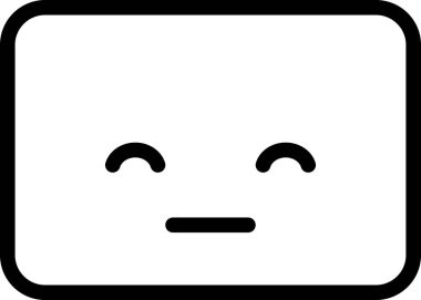 Grin avatar, emoticon konsept vektör çizimi