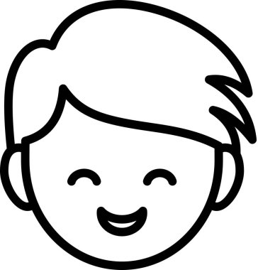 Rahatla duygu simgesi konsepti, vektör çizimi