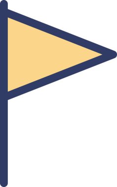 bayrak simgesi - basit stil tasarımı