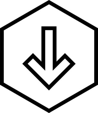 Beyaz arkaplanda izole edilmiş ok yönü, vektör illüstrasyonu