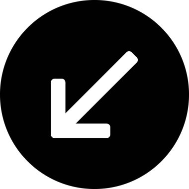 Beyaz arkaplanda izole edilmiş ok yönü, vektör illüstrasyonu