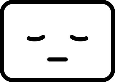 Düşünceli avatar, duygu konsepti vektör illüstrasyonu