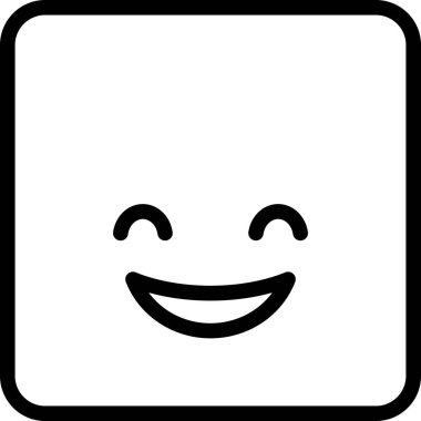 kahkaha ifadeleri, minimalist vektör illüstrasyonu