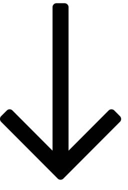 Beyaz arkaplanda izole edilmiş ok yönü, vektör illüstrasyonu