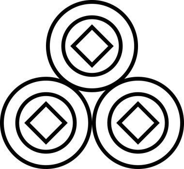 Ay para simgesi şablonunun vektör resmi