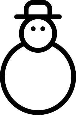 kardan adam simgesi, vektör illüstrasyonu