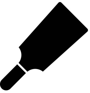 Beyaz arkaplanda izole edilmiş ay hagoita simgesi, vektör illüstrasyonu