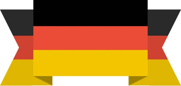 Flagge Von Deutschland Weltflaggenkonzept Hintergrund — Stockvektor