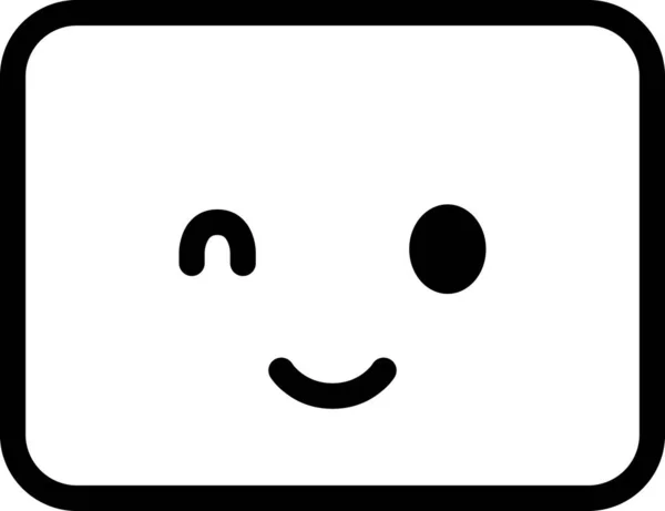 Έκφραση Πρόσωπο Emoticon Διάνυσμα Χαρούμενο Πρόσωπο Avatar — Διανυσματικό Αρχείο