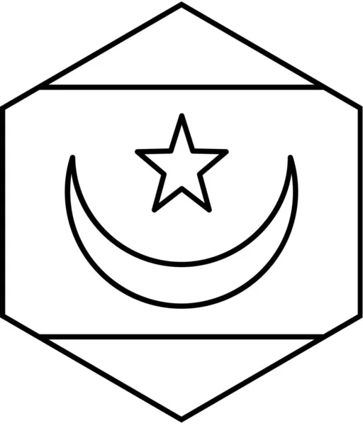 Flaga Mauretanii Ilustracja Wektora — Wektor stockowy