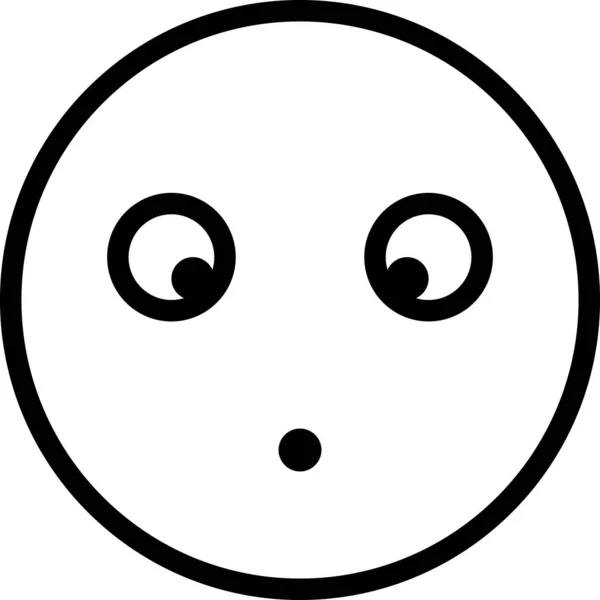Výraz Face Emoticon Vector Bezvýrazný Obličejový Avatar Telefonu — Stockový vektor