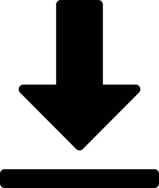 Icona Freccia Isolata Sfondo Bianco Illustrazione Vettoriale — Vettoriale Stock