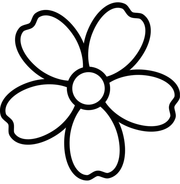 Αφηρημένη Διανυσματική Απεικόνιση Της Σακούρα Πέταλα Λουλουδιών Ανθισμένη Χλωρίδα Τέχνη — Διανυσματικό Αρχείο