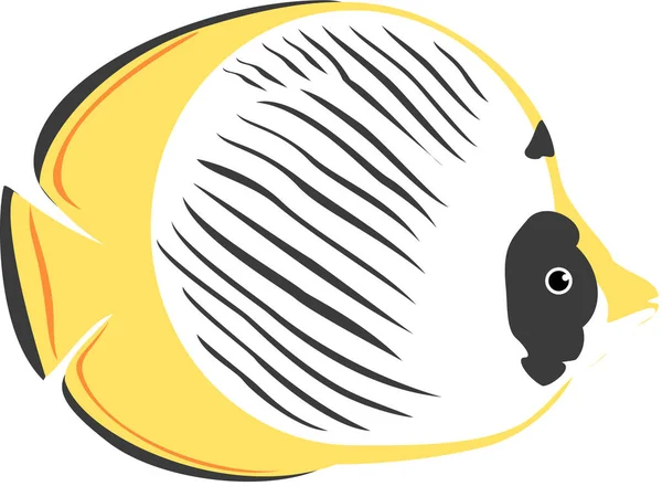 Nowoczesny Graficzny Wektor Ikony Ilustracja Maskotki Panda Motyl Ryba — Wektor stockowy