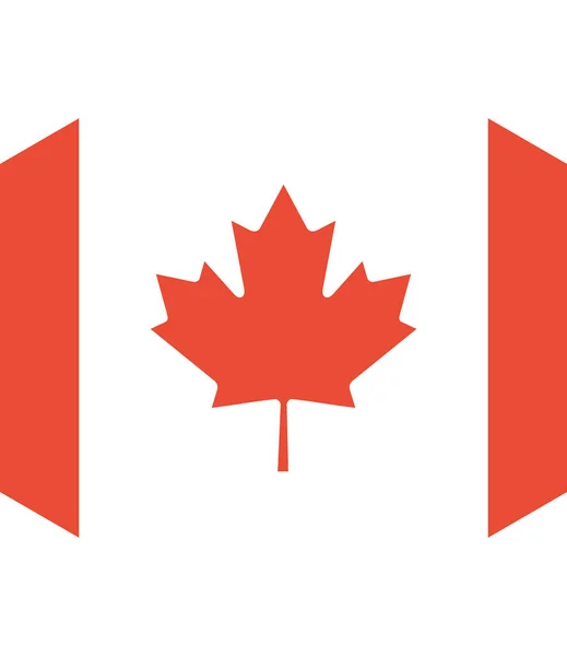 Bandera Canadá Vector Ilustración — Archivo Imágenes Vectoriales