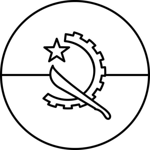 Flagge Von Angola Vektor Illustration — Stockvektor