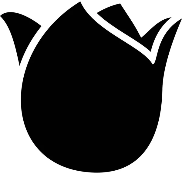 Simple Vector Illustration Flower Bud — Stock Vector