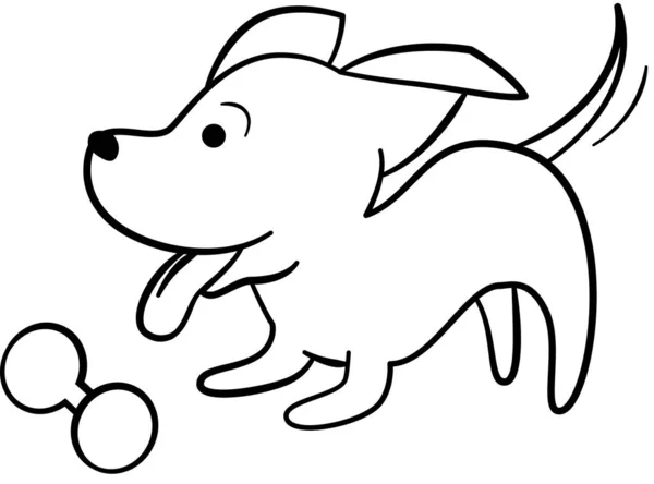 Έξοδος Έκφραση Πρόσωπο Σκύλου Διανυσματική Απεικόνιση — Διανυσματικό Αρχείο