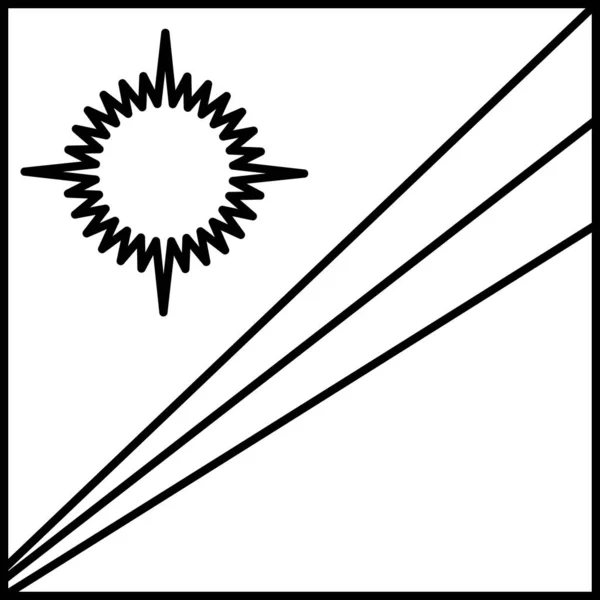 Flagge Der Marshallinseln Flaches Symbol Vektorillustration — Stockvektor