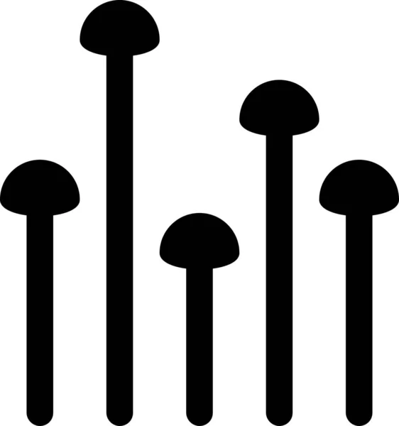 Illustration Vectorielle Simple Des Champignons — Image vectorielle