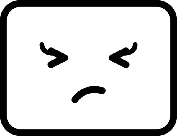 Výraz Face Emoticon Vector Div Tvář Avatar — Stockový vektor