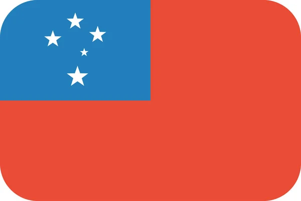 Flag Samoa Vector Illustration — Stock Vector