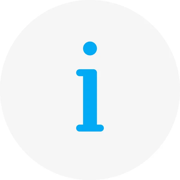 Info Symbol Minimalistische Vektorillustration — Stockvektor