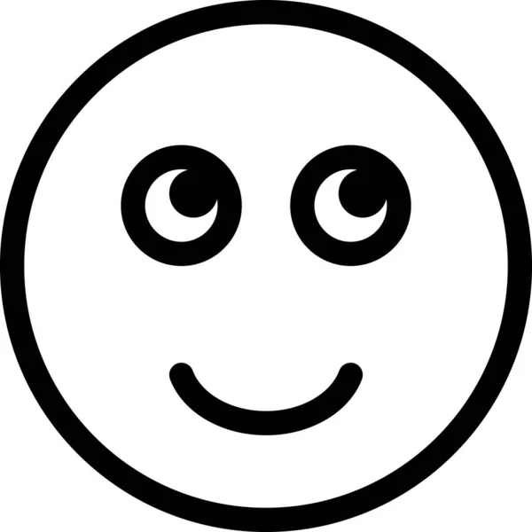 Современная Графическая Векторная Иллюстрация Эмоций Талисмана Счастливая Икона — стоковый вектор