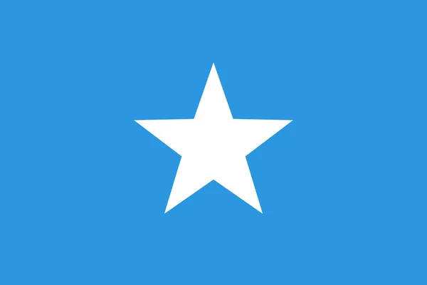Somali Vektör Illüstrasyonunun Bayrağı — Stok Vektör